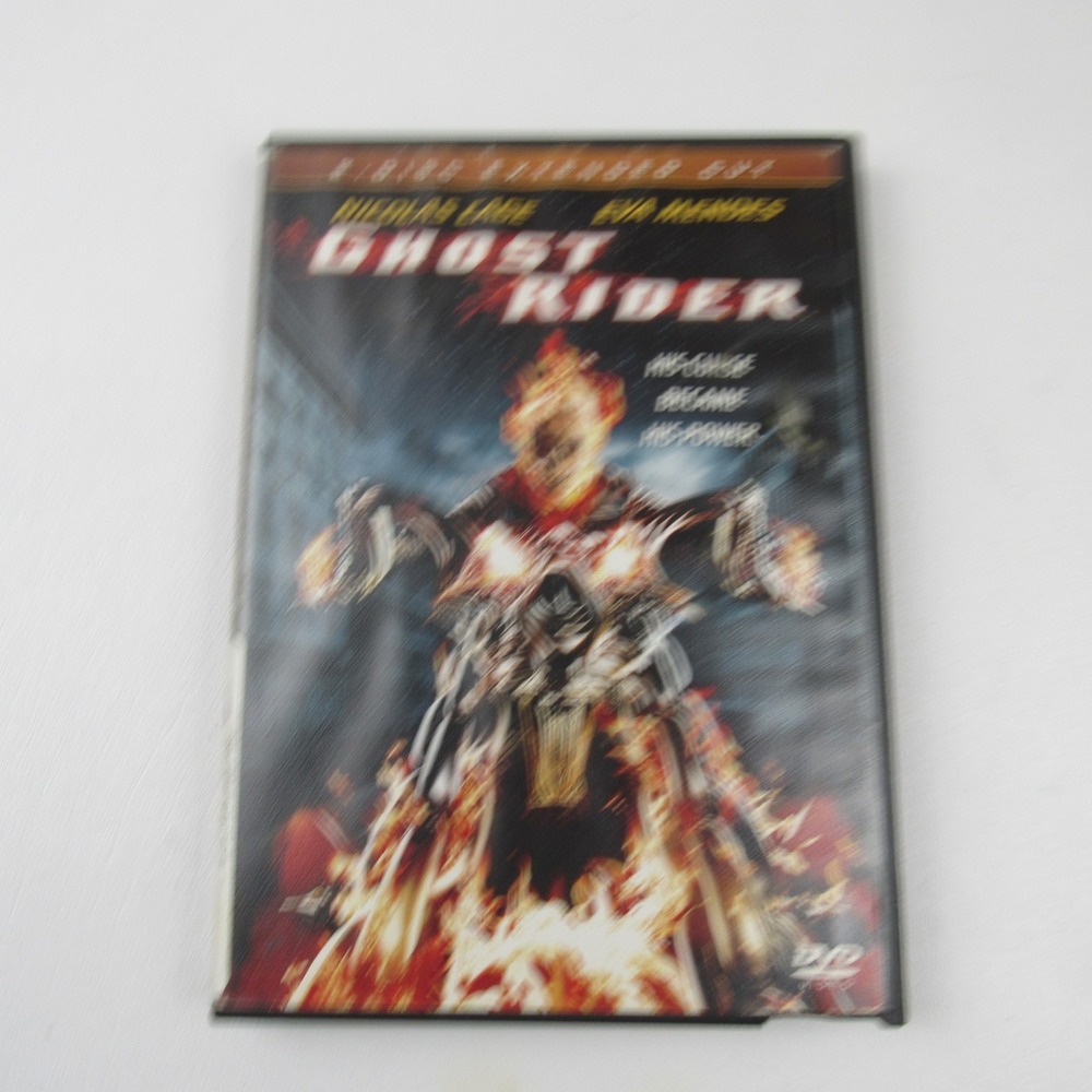 Ghost‎ Rider DVD Extended Cut Nicolas Cage Eva Mendes Movie Marvel